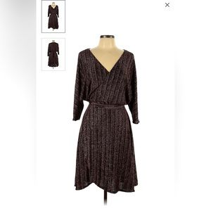 ZARA W & B COLLECTION WRAP DRESS LARGE